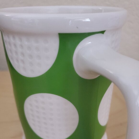Starbucks Golfball Coffee Mug Textured Green White 16oz 2006 Golf - Picture 7 of 7